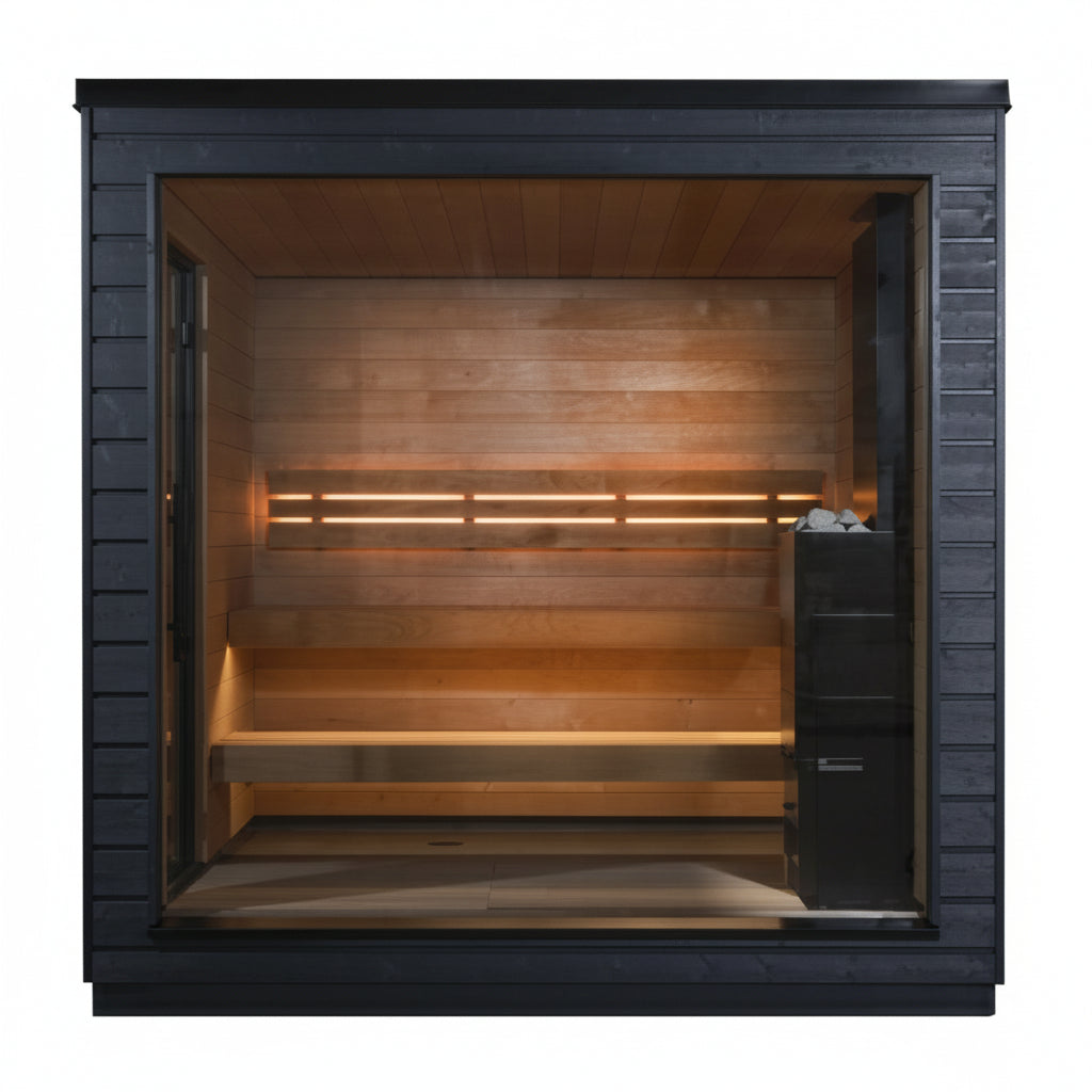 Front View of SaunaLife G6 Outdoor Traditional Sauna