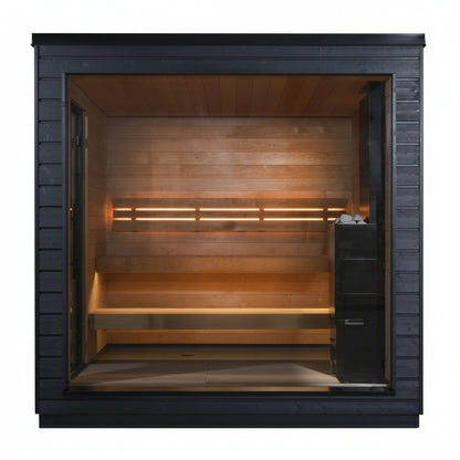 Front View of SaunaLife G6 Outdoor Traditional Sauna