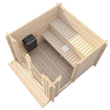 Load image into Gallery viewer, SaunaLife G4 Traditional Outdoor Sauna Inside View