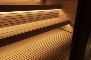SaunaLife G7 Outdoor Traditional Sauna - Interior Benches 2