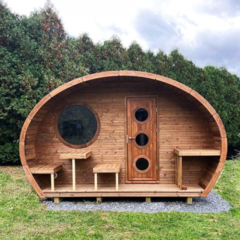 SaunaLife G11 8 Person Outdoor Sauna Exterior