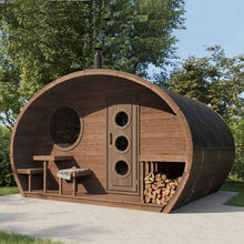 Load image into Gallery viewer, SaunaLife G11 8 Person Outdoor Sauna Exterior Second View