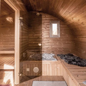 SaunaLife G11 8 Person Outdoor Sauna Interior 3