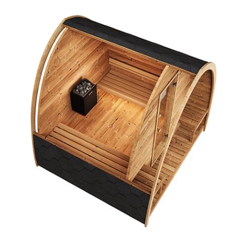 SaunaLife G3 Outdoor Sauna Interior