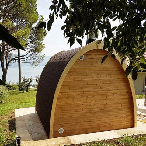 SaunaLife G3 Outdoor Sauna Rear
