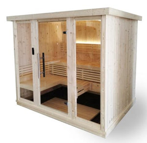 SaunaLife Model X7 6 Person Indoor Traditional Sauna Exterior