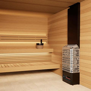 Saunum Electric Sauna Heater in Sauna - Side Shot