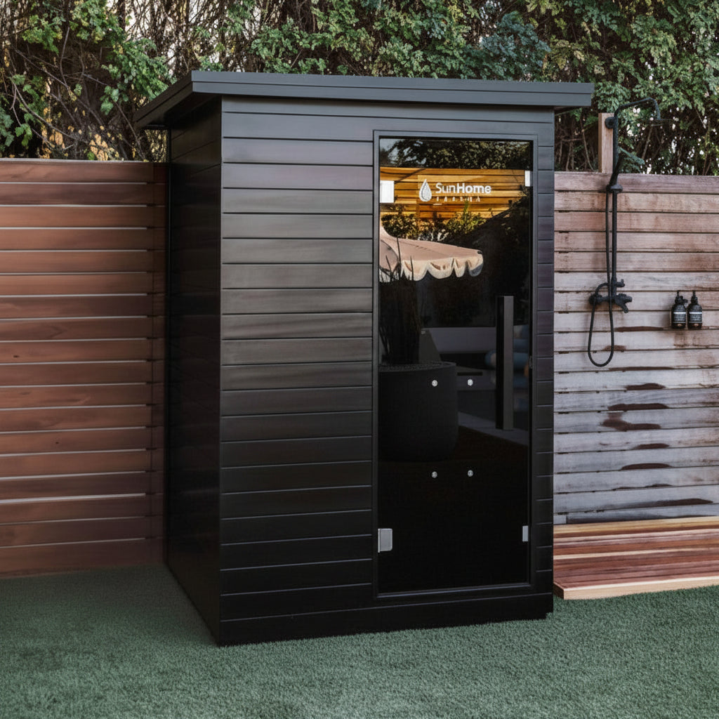 SunHome Luminar 2-Person Outdoor Infrared Sauna