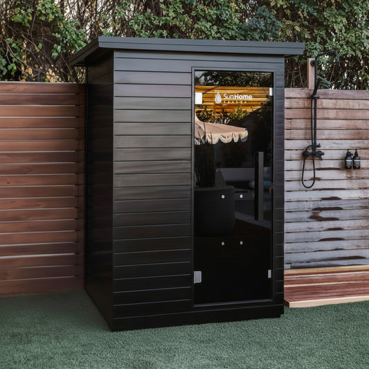 SunHome Luminar 2-Person Outdoor Infrared Sauna