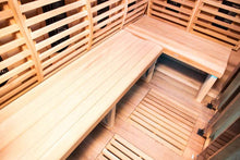 Load image into Gallery viewer, Sun Home Saunas Luminar 5 Person Outdoor Infrared Sauna Interior 4