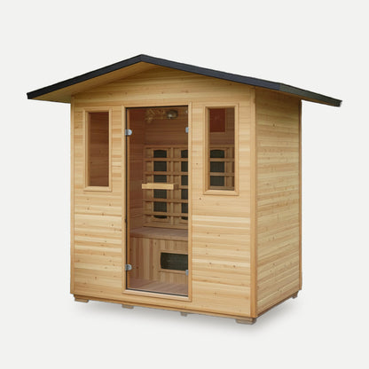 SunRay Cayenne 4-Person Outdoor Infrared Sauna 400D3