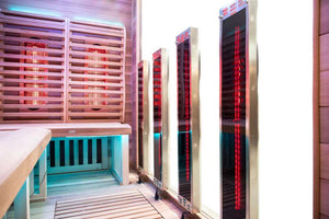 Sun Home Saunas Luminar 5 Person Outdoor Infrared Sauna Interior