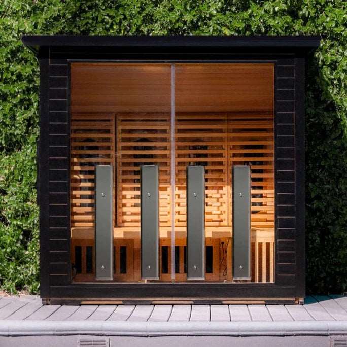 Sun Home Saunas Luminar 5 Person Outdoor Infrared Sauna