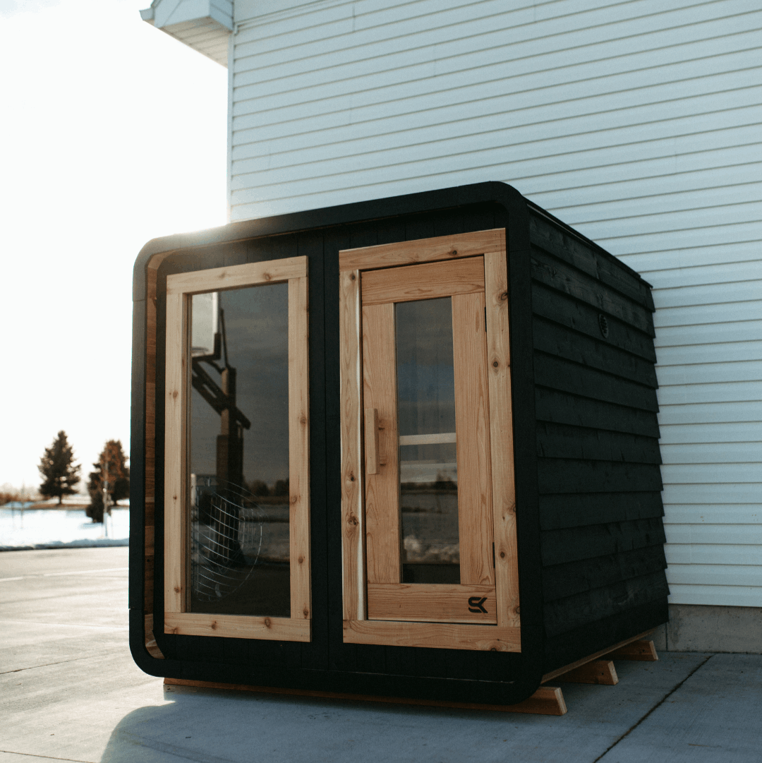 Sweat Kingdom Sweat Cabin - Blackout Edition - Outdoor Cabin Sauna