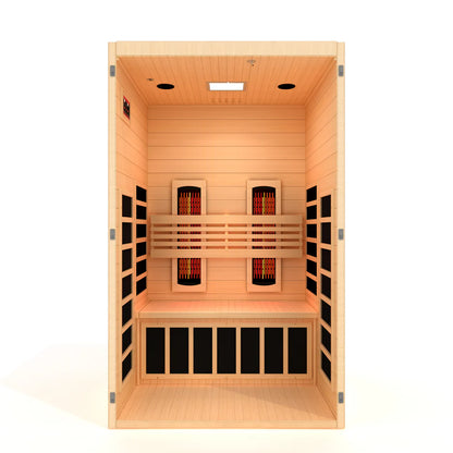Dynamic Serena 2 Person Full Spectrum Near Zero EMF Infrared Sauna (2026)