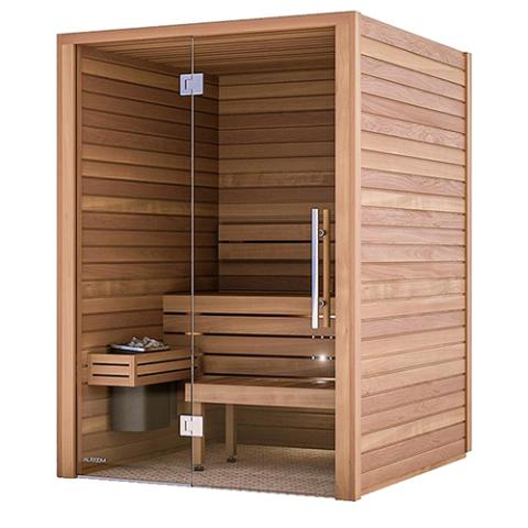 Auroom Cala Glass 4 Person Traditional Indoor Sauna