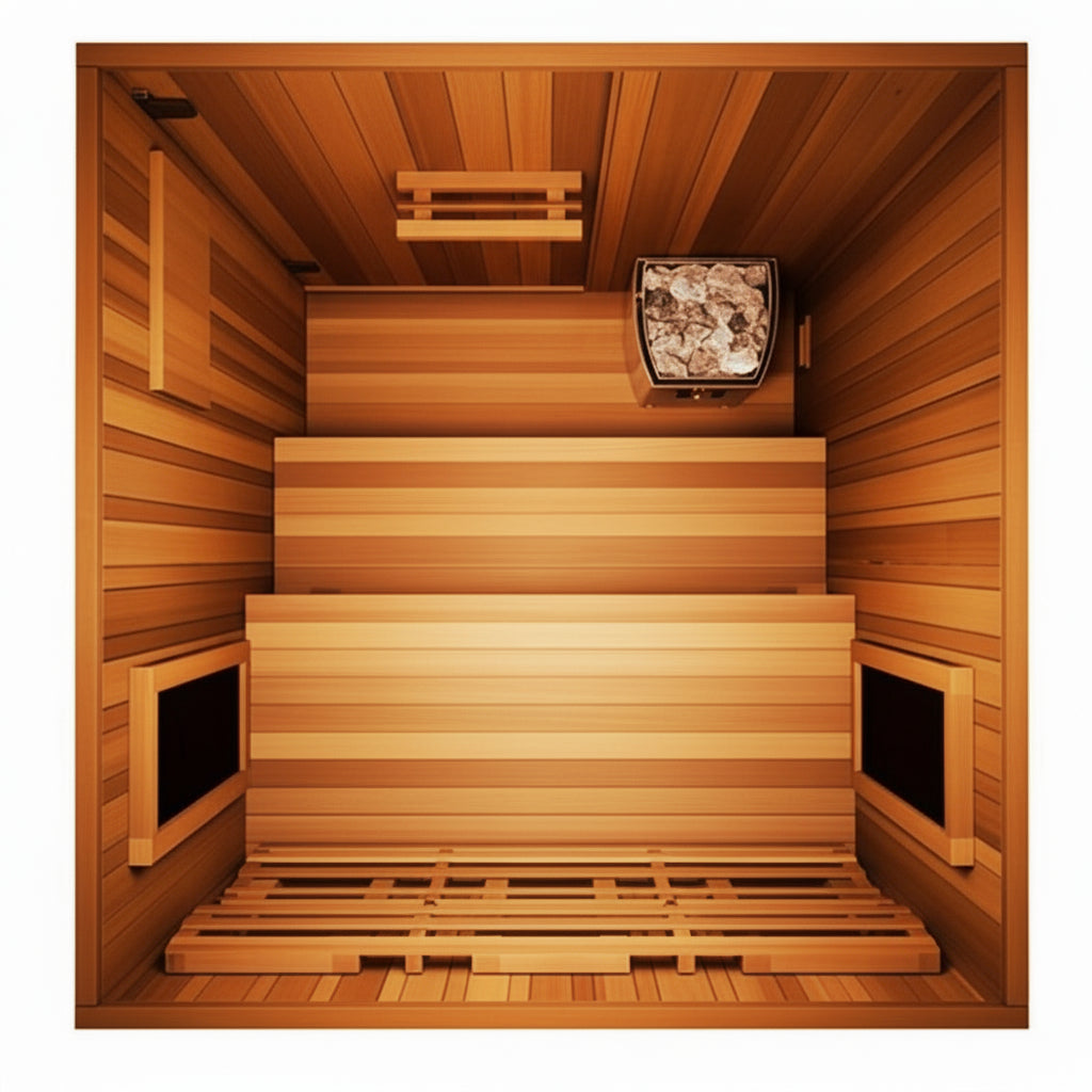 Finnmark Designs FD-4 Hybrid Full Spectrum Infrared Sauna Top View