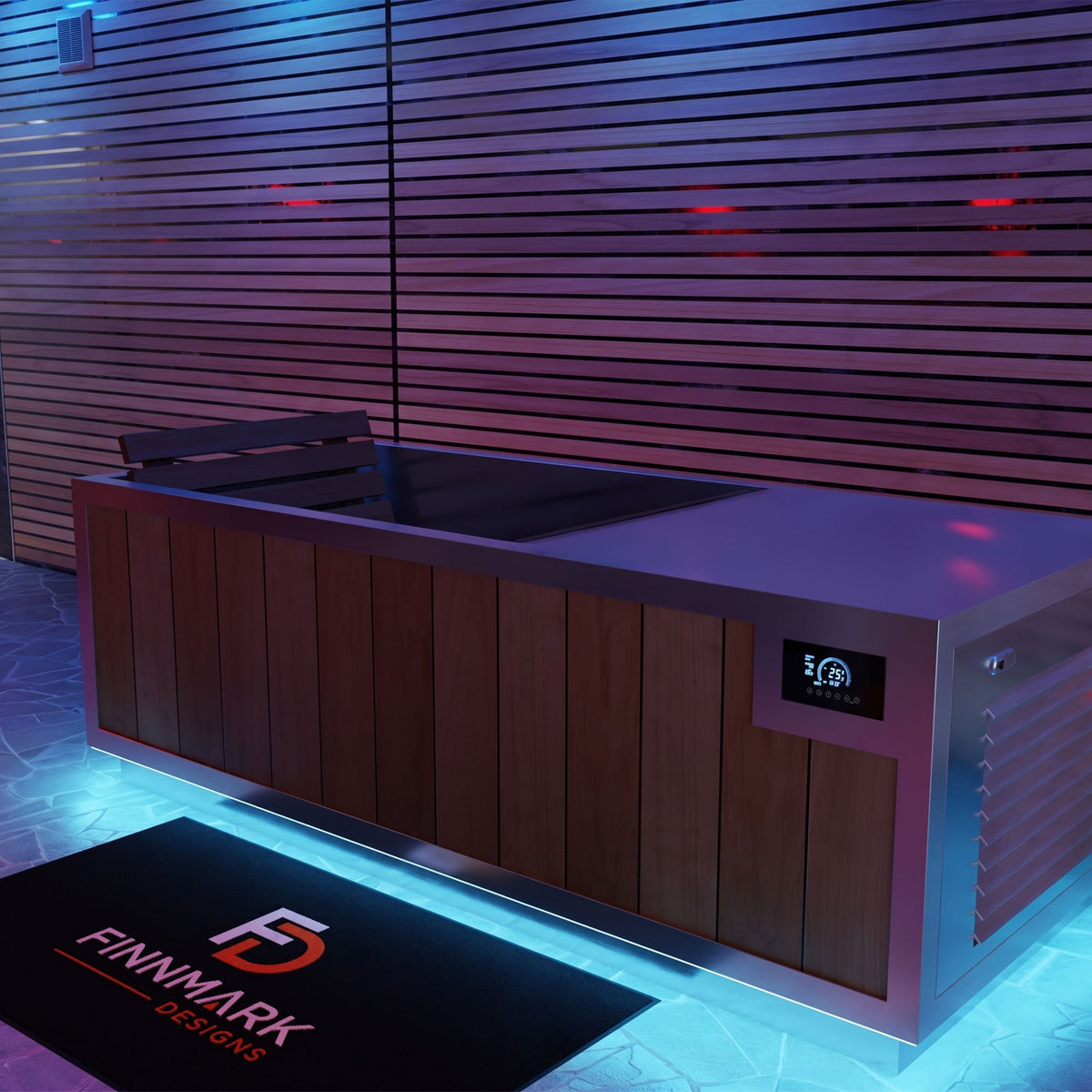 Finnmark SoulCold cold plunge LED lighting and control panel