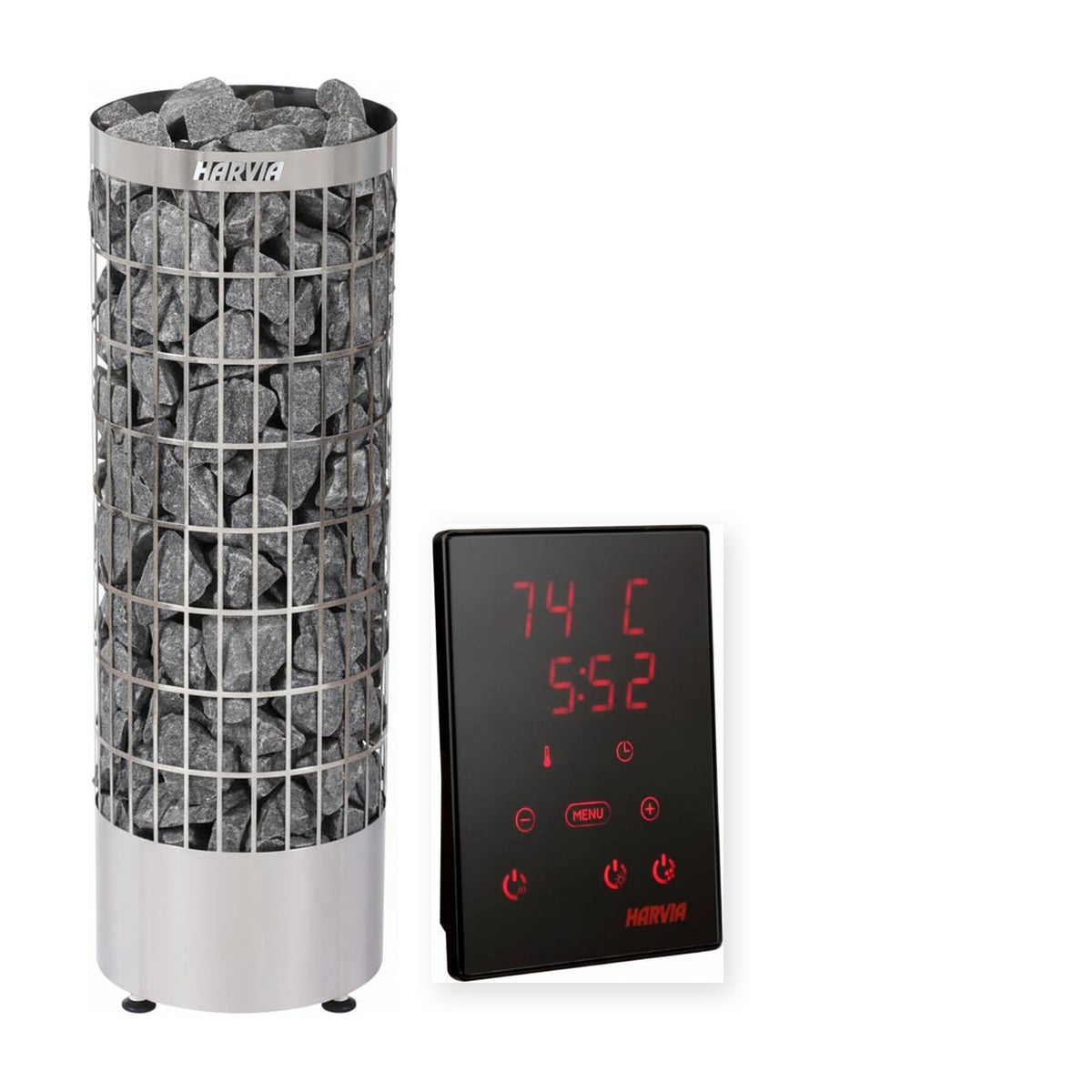 Harvia Cilindro electric sauna heater with Xenio WiFi control
