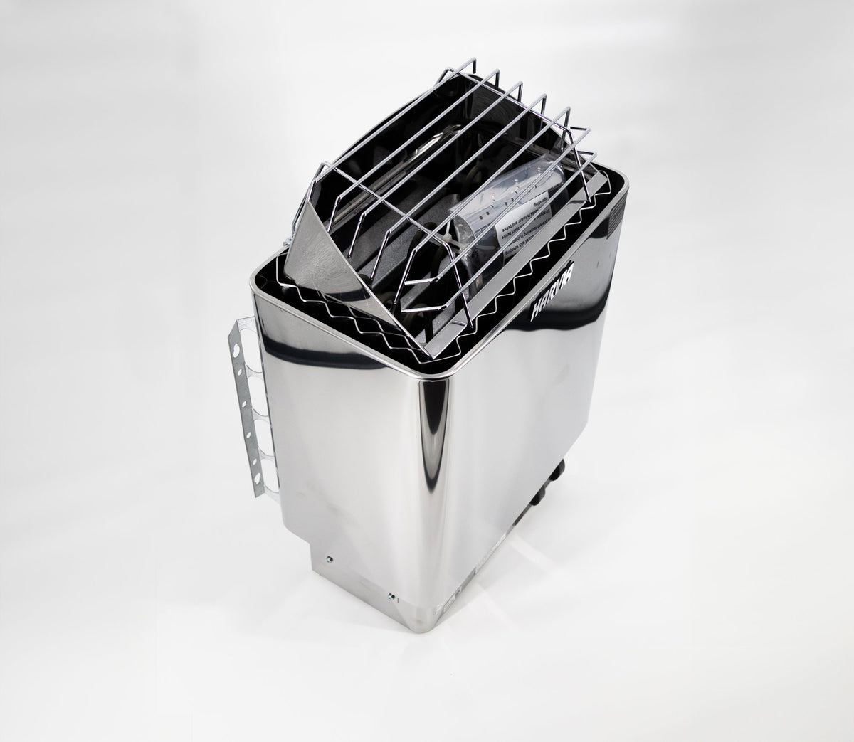 Harvia Kip stainless steel sauna heater with built-in controls