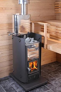 Harvia Pro 20 Wood Burning Sauna Heater In Sauna 2