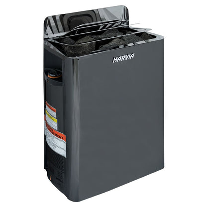Harvia The Wall electric sauna heater in black
