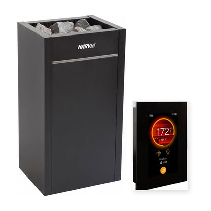 Harvia Virta electric sauna heater with Fenix WiFi control