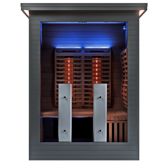 Sun Home Luminar 2 Person Outdoor Infrared Sauna