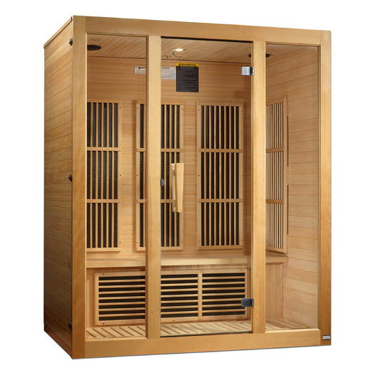 Maxxus Bellevue Elite 3-Person Near Zero EMF Far Infrared Sauna