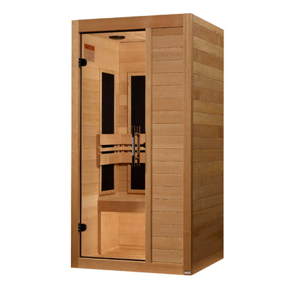 Maxxus S-Line 1-Person Low EMF Far Infrared Sauna, side view