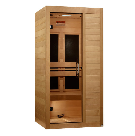 Maxxus S-Line 1-Person Low EMF Far Infrared Sauna