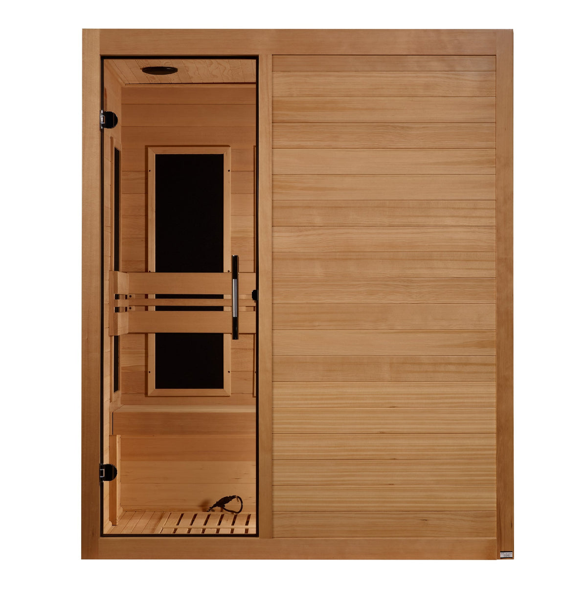 Maxxus S-Line 3-Person Low EMF Far Infrared Sauna, front view