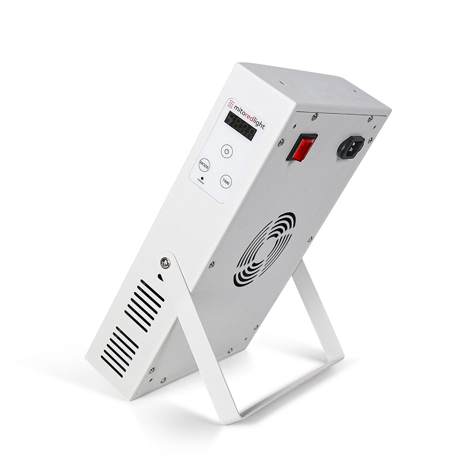 Back of MitoMin Red Light Therapy Panel on white background