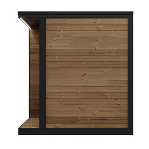 top of sauna on white background