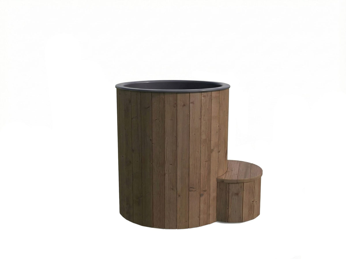 SaunaLife S1 immersion tub, natural finish