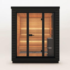 Saunum Classic Mini Outdoor Sauna Front View