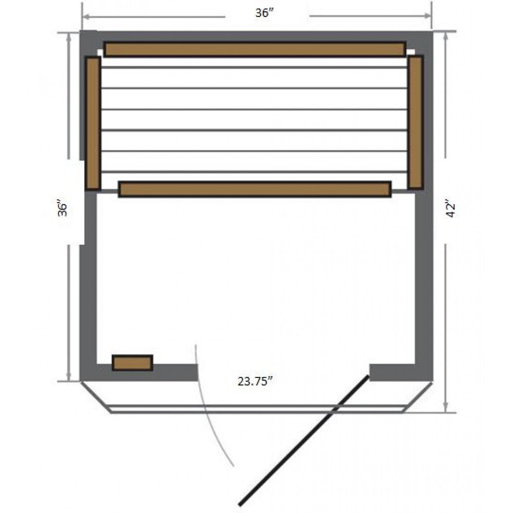 SunRay Barrett 1-Person Infrared Sauna