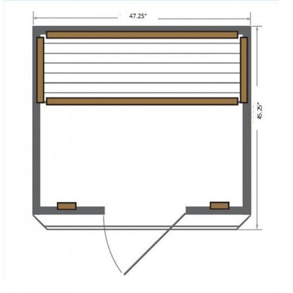 SunRay Cordova 2-Person FAR Infrared Sauna