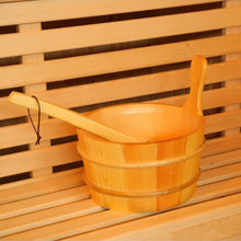 Load image into Gallery viewer, SunRay Saunas HL200SN Baldwin 2 Person Traditional Sauna Bucket and Ladle