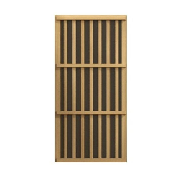 Maxxus 3 Person Corner Low EMF FAR Infrared Canadian Red Cedar Sauna MX-K356-01 CED Infrared Panel