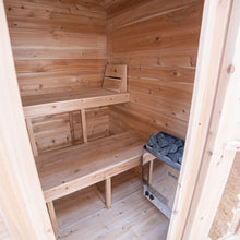 Load image into Gallery viewer, Dundalk Leisurecraft Granby Outdoor Sauna Interior