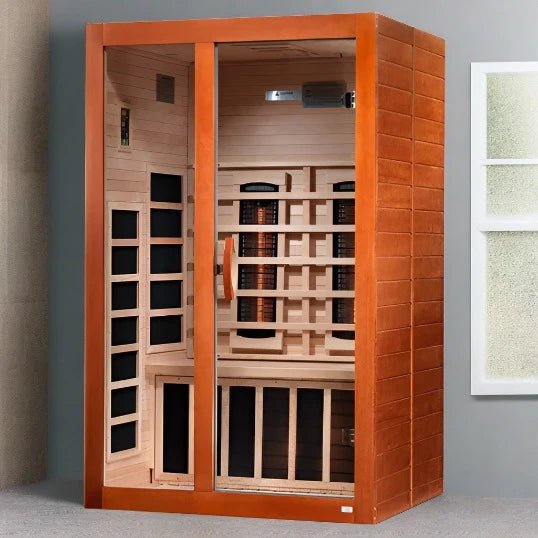 Dynamic Saunas Santiago 2 Person Full Spectrum Infrared Sauna, DYN-6209-03 FS