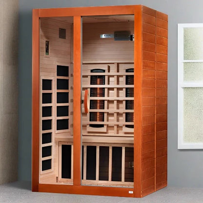 Dynamic Saunas Santiago 2 Person Full Spectrum Infrared Sauna, DYN-6209-03 FS Right Side