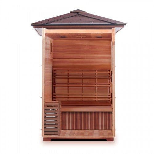 SunRay Saunas Bristow 2 Person Outdoor Traditional Sauna - Interior
