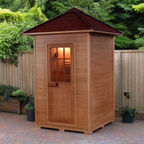 SunRay Saunas Eagle 2 Person Outdoor Traditional Sauna