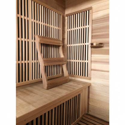 Interior Bench of SunRay Saunas Roslyn Infrared Sauna