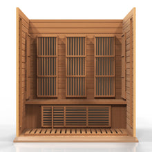 Load image into Gallery viewer, Maxxus 3 Person Low EMF FAR Infrared Canadian Red Cedar Sauna MX-K306-01 CED Inside