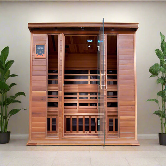 SunRay Saunas HL400K Sequoia 4 Person Infrared Sauna