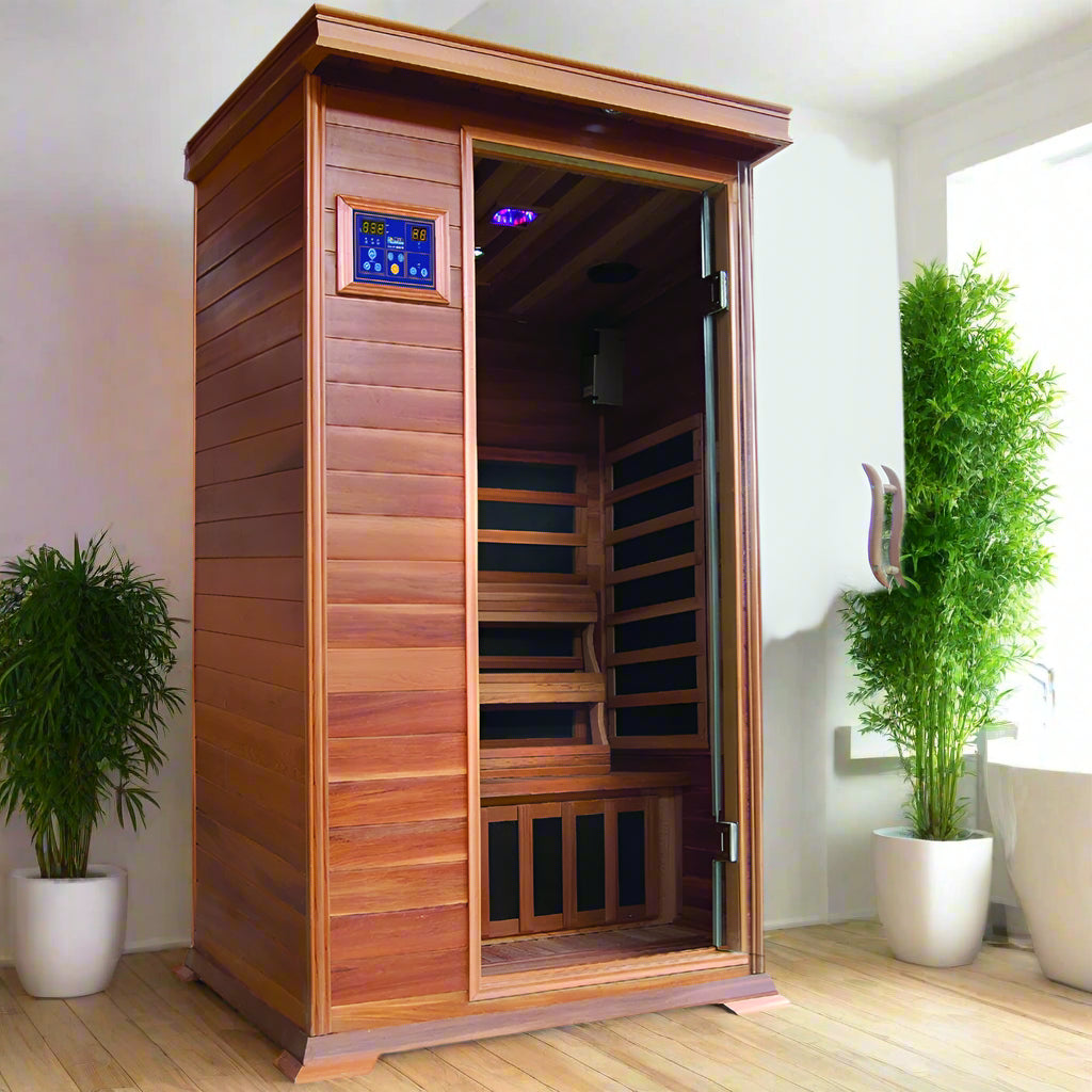 SunRay Saunas HL100K Sedona 1 Person FAR Infrared Sauna