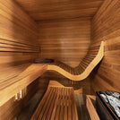 Load image into Gallery viewer, Interior of Auroom Baia Traditional Sauna 